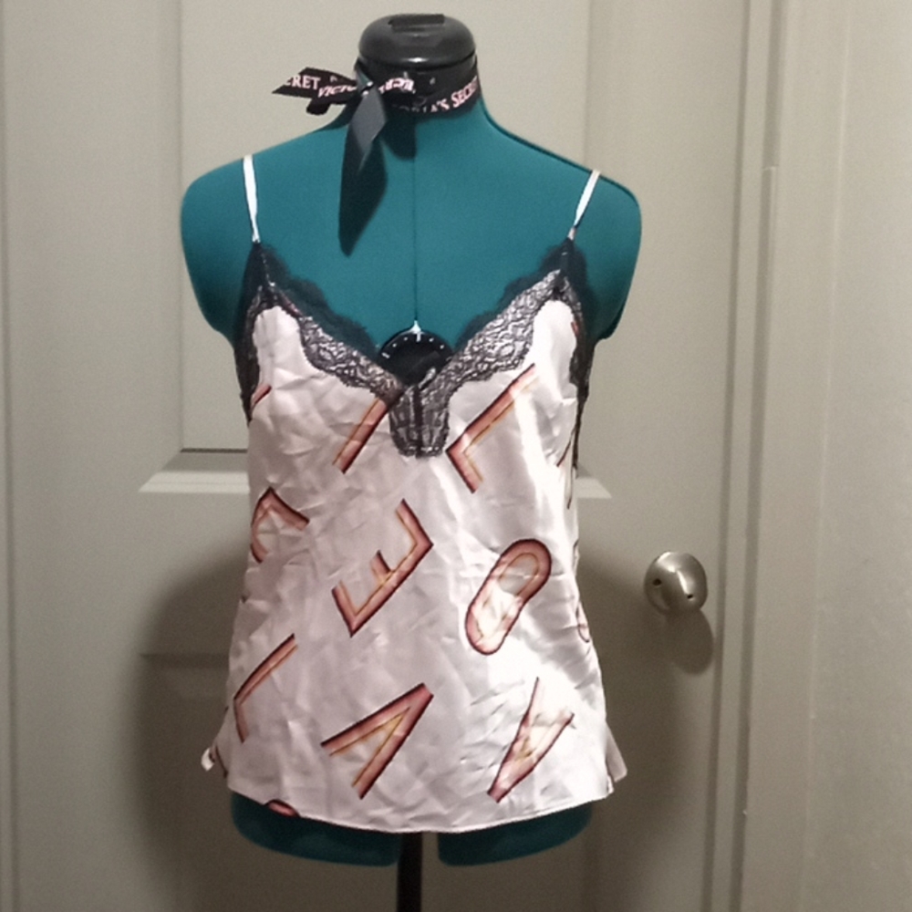 Victoria's Secret pink logo cami